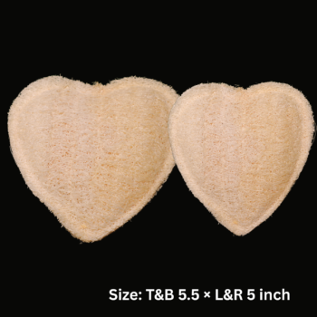 Organic Loofah Heart Shaped (Two-in-One Couple Product)